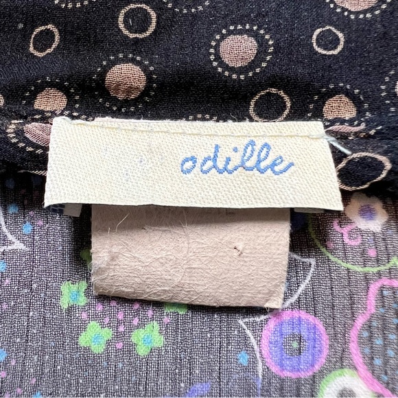 Odille Anthropologie 100% Silk Floral Sheer Size Small Made in USA - Picture 2 of 11